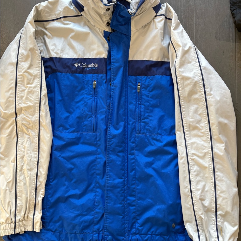 Columbia Men's Blue and White Jacket